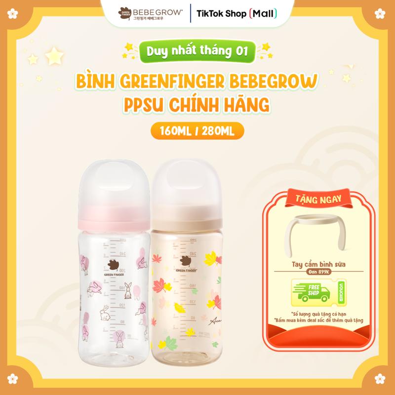PPSU PA Greenfinger Bebegrow an toàn chịu nhiệt tốt cho bé nhập khẩu chính hãng khăn ướt