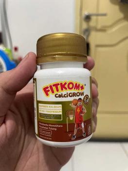 Product Review of Fitkom Calcigrow Tablet Hisap Rasa COklat - Suplemen Pertumbuhan Tinggi Badan Anak from K**y K**a 0