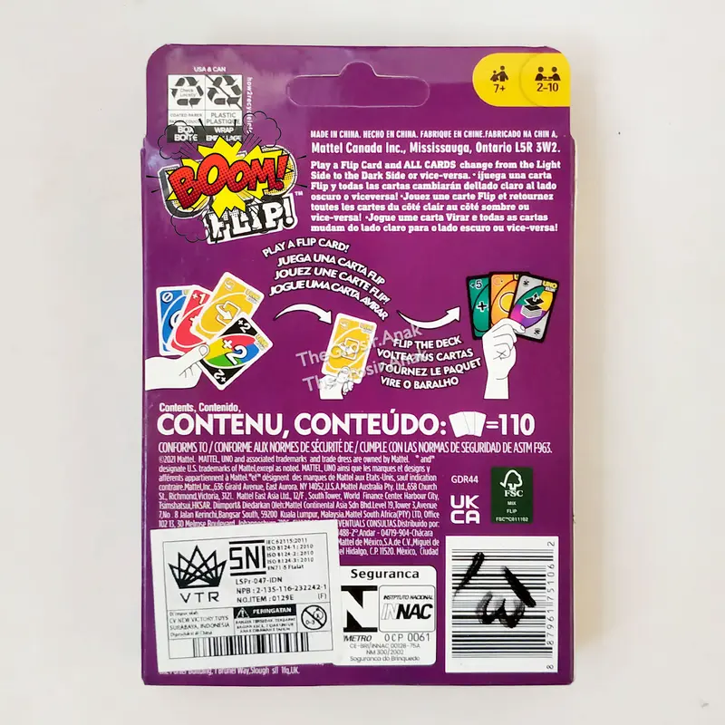Kartu OHNO Flip Ungu Card Game Permainan 3