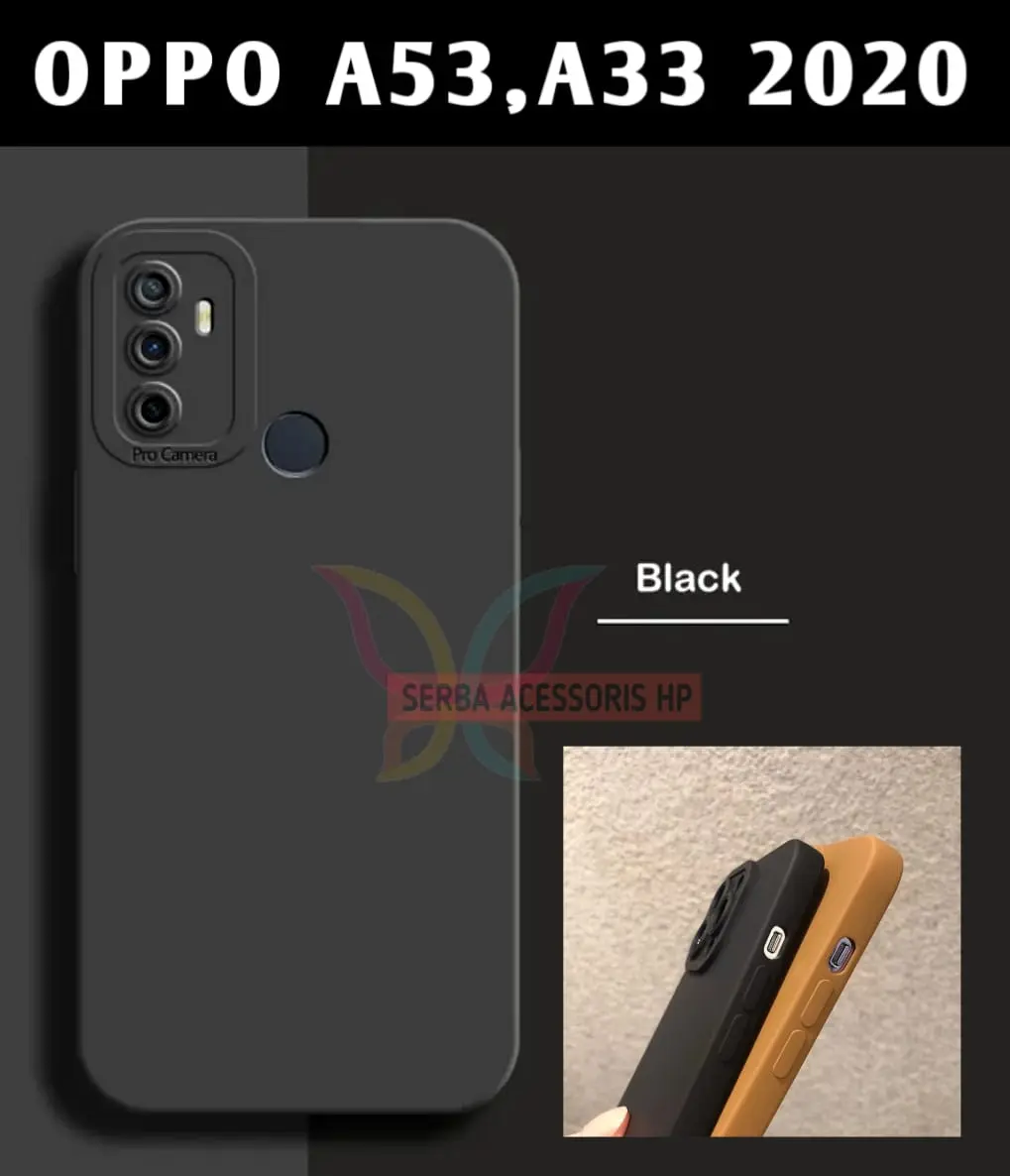 Case Macaron Pro Untuk Tipe OPPO A53 2020 OPPO A33 2020 Softcase Polos Pelindung Camera