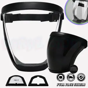 Face Shield Full Face Masker Pelindung Wajah Mask Safety Lab Anti Kabut Fog Dust Super Protective