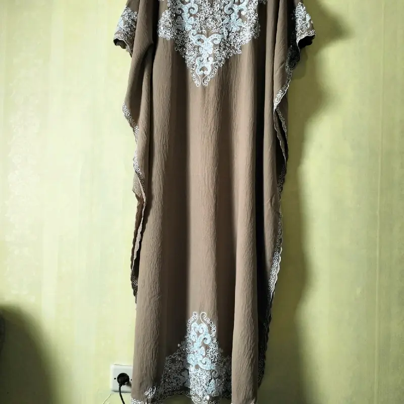 Kaftan bahan Crinkle premium lembut 6