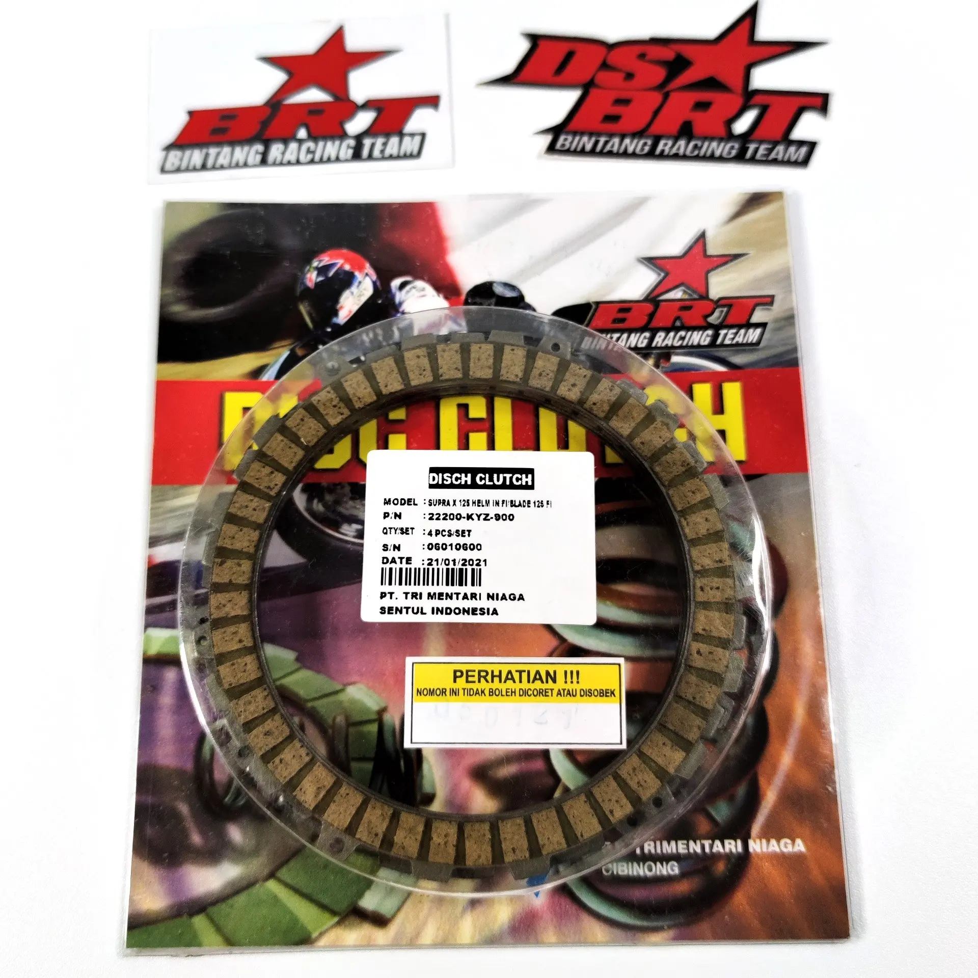 Kampas Kopling BRT SUPRA X 125 FI Helm In & BLADE 125 FI KYZ