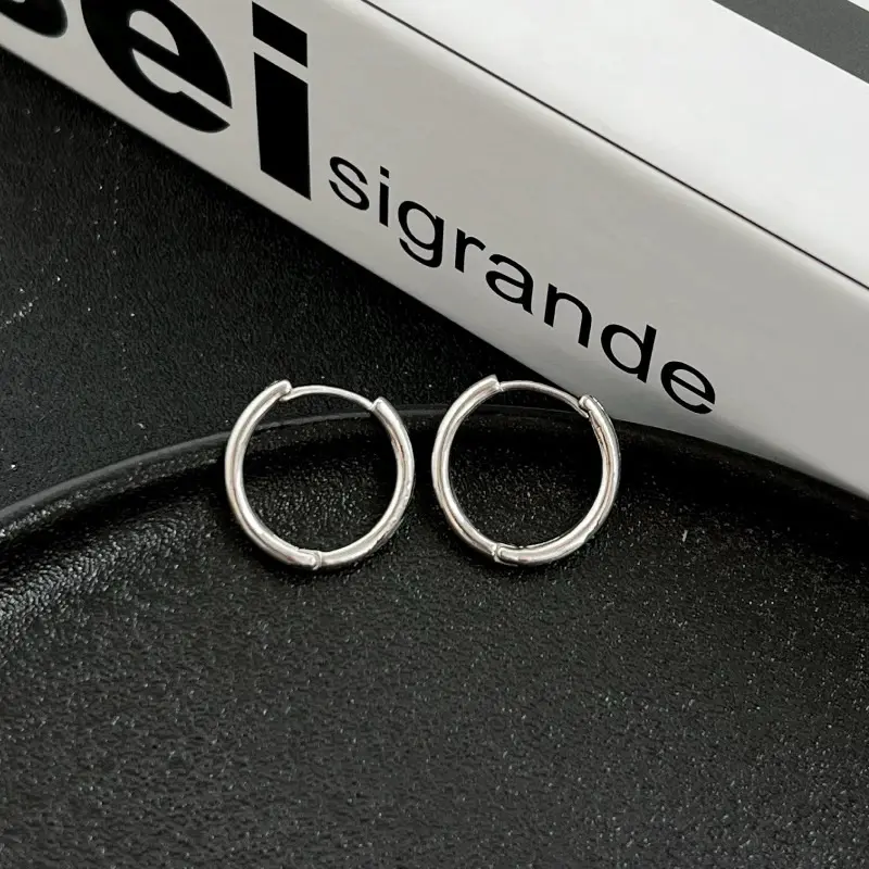 Anting Bulat Tindik Harga Per 1 Pcs Bahan Titanium Anting Pria dan Wanita 4