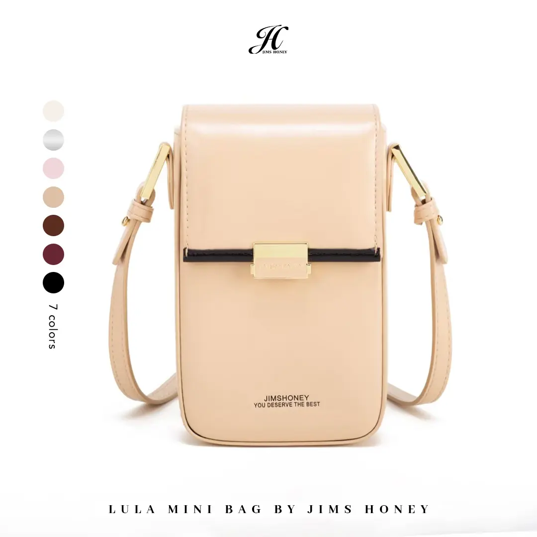JIMS HONEY - Lula Mini Bag - Tas Selempang Wanita - Kulit sling cute pocket muat gantungan hp korean style