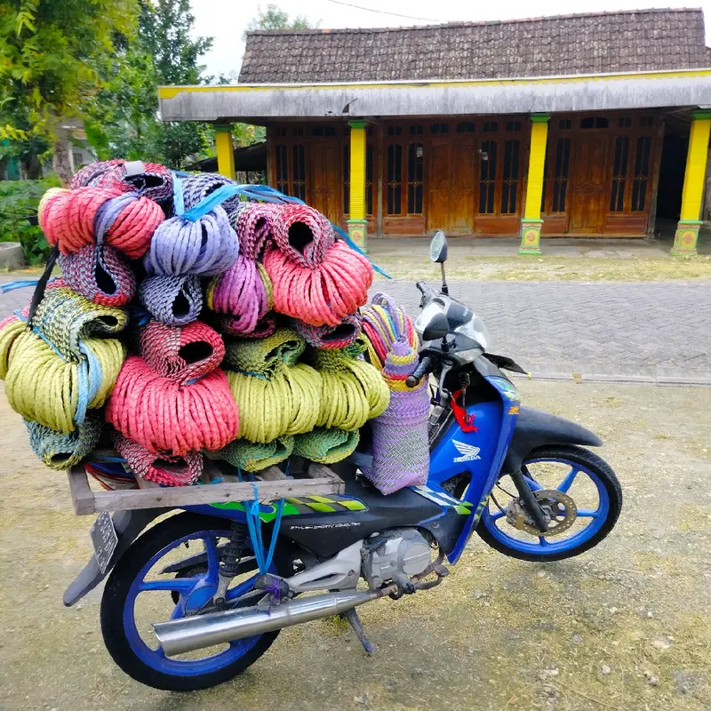 Tas anyaman lurik M(paket 5 pcs) tas anyaman Belanja 2