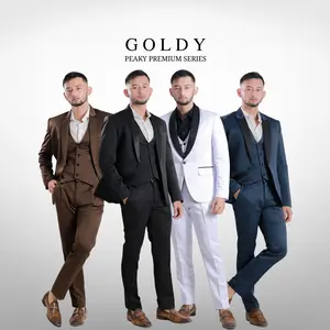Setelan Jas Celana & Rompi - Peaky Premium Series - Goldy outfit