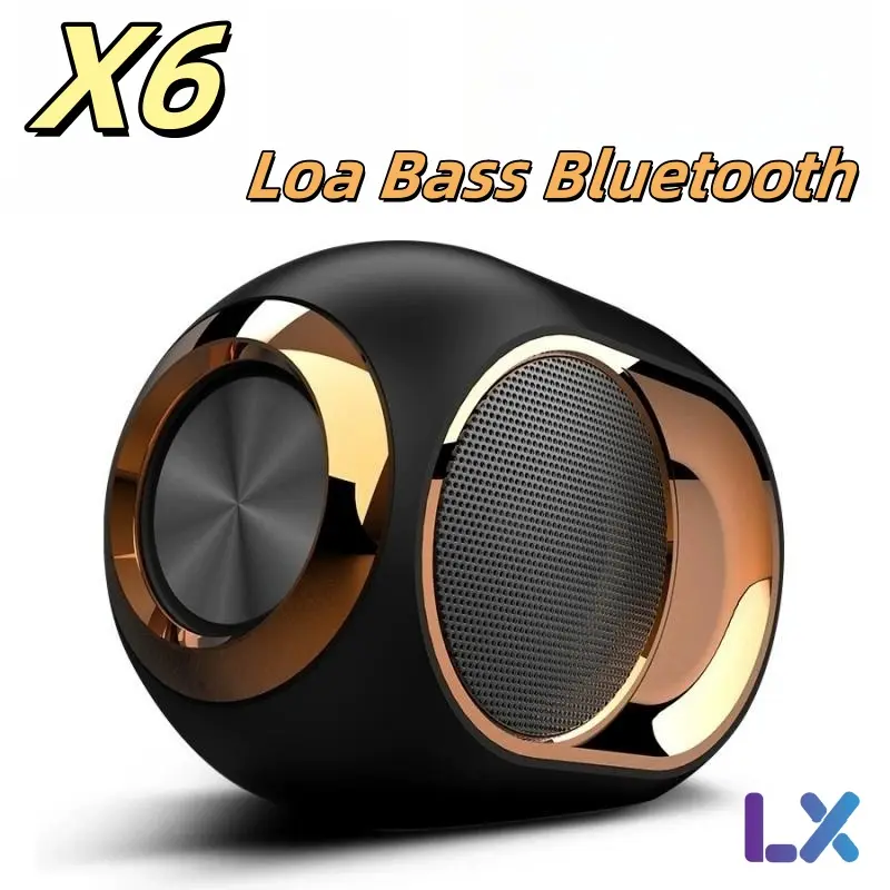 Loa Bluetooth, X6, Công Nghệ TWS, Loa Siêu Trầm Không Dây, Cắm Điện, Tương Thích Bluetooth