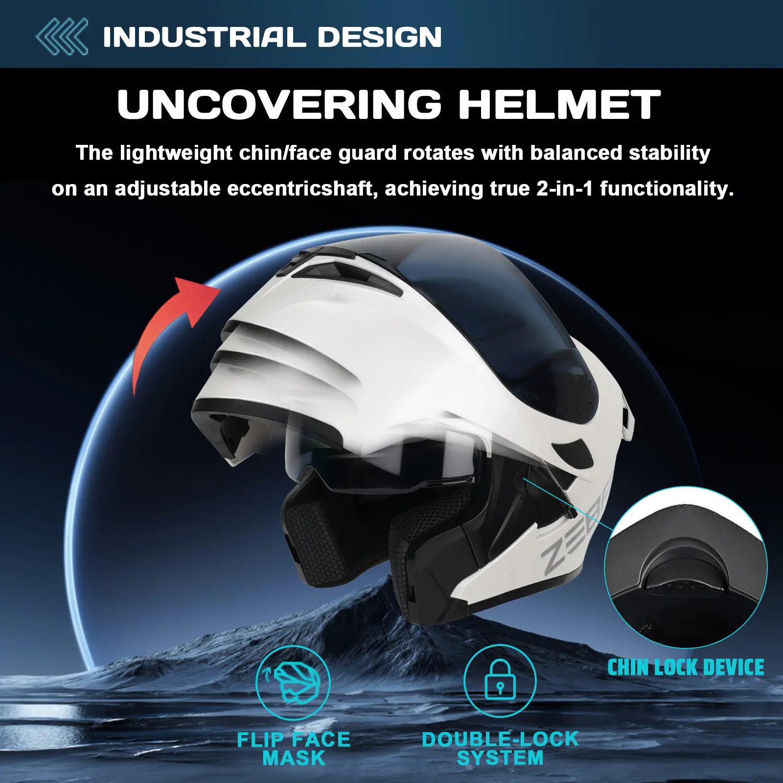 Felice✨３点☆ GENUINE】Zebra FF805 (YM-627) PLUS Modular Helmet Full Face Dual