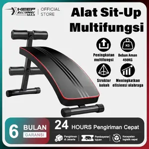 Bangku Sit Up Folding Multifungsi – Alat Fitness Perut, Bisa buat Sit Up, Back Up & Latihan Perut Lainnya, Cocok buat Gym Rumah