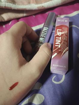 Product Review of DAZZLE ME Ink-Gloss Lip Tint Watery Ink Gel Lip Tint Melembabkan Bibir Hydrating Lip Gloss from S**🐭 0