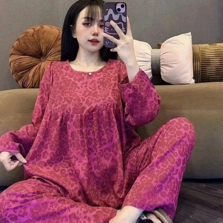   MỞ BÁN  Siêu phẩm tay lỡ quần dài chất vải tole form baby doll xinh yêu bộ ngủ tay dài quần dài chất vải tole mềm mịn mát thấm hút mồ hôi cho nữ 