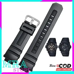 Tali Jam Tangan Rubber Hitam untuk AW-590 AW-591 G-7700 G-7710 AWG-100 AWG-M100 - Watches, Watch