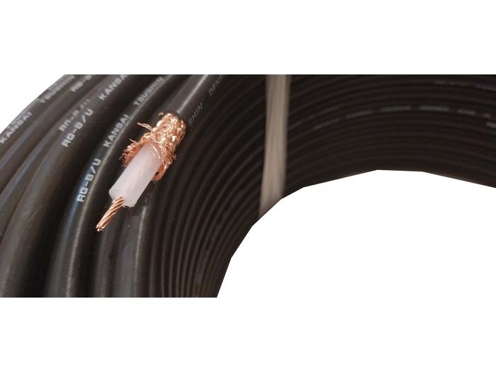 Gambar Kansai Kabel Coaxial RG8 Serabut Full Tembaga Meteran Cable SSB Antena dari Hanika Communication Kota Administrasi Jakarta Barat Tokopedia