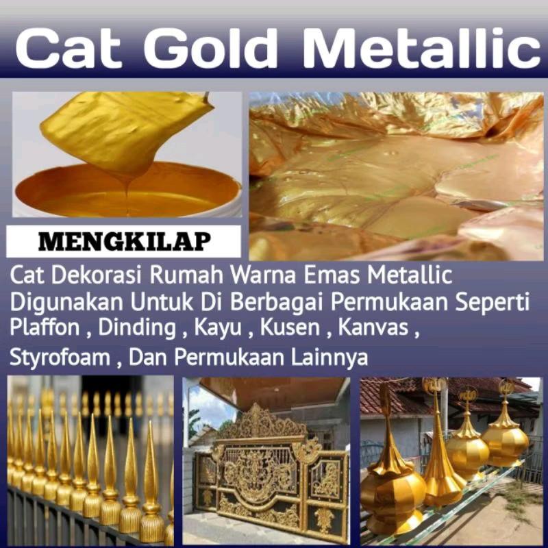 Cat Emas Acrylic 50ml Tahan Lama untuk Interior dan Eksterior - Paint PVC Kertas 1
