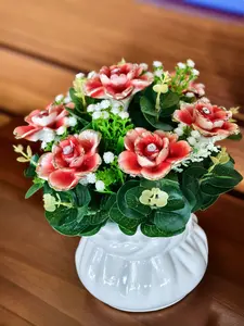 BUNGA KERAMIK 7 TANGKAI - PAJANGAN BUNGA KERAMIK