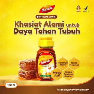 Madudiz Honey Royal Jelly 150gr - Madu Alami Menjaga Imun Tubuh
