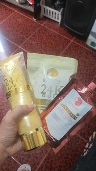 Product Review of SY Glow's Favorite Bundle A - 24K Gold Luminous Whitening & Brightening Soap & Lotion | Sunscreen Gel | Face & Body Soap | Body Lotion | Niacinamide |Resorcinol | Snail Extract | Vitamin E | Hyaluronic Acid | SPF 75 from A**a 1