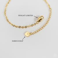 Gambar G231 Gelang  Tangan Rantai Desain Simple polos Korean Style dari mahkota Mall Jewelry Kota Administrasi Jakarta Barat 3 Tokopedia
