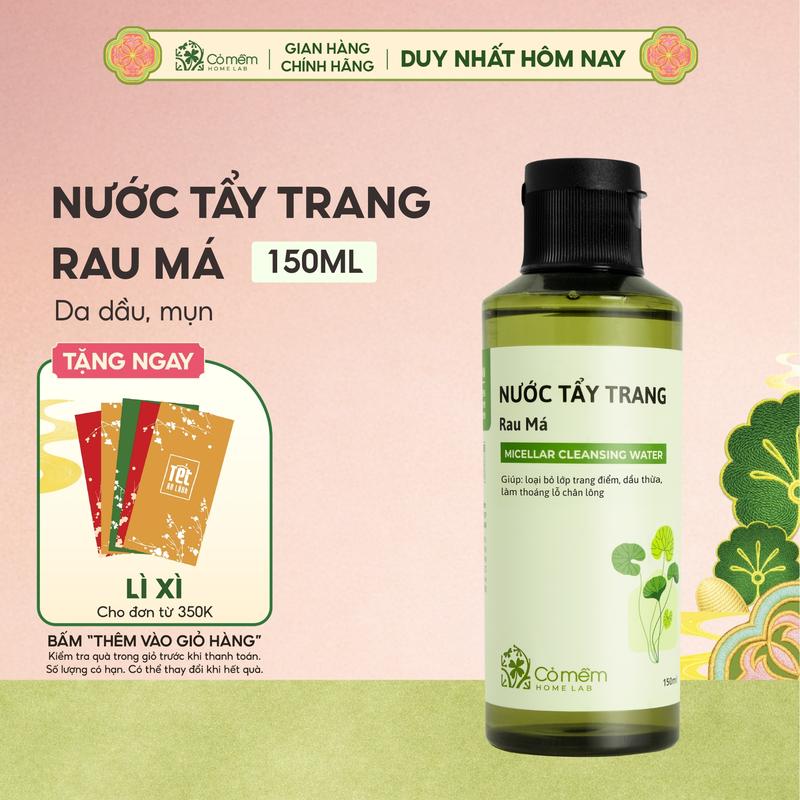  Nước Tẩy Trang Và Làm Sạch Sâu Rau Má Cho Da Mụn Da Dầu Nhạy Cảm Cỏ Mềm 150ml 