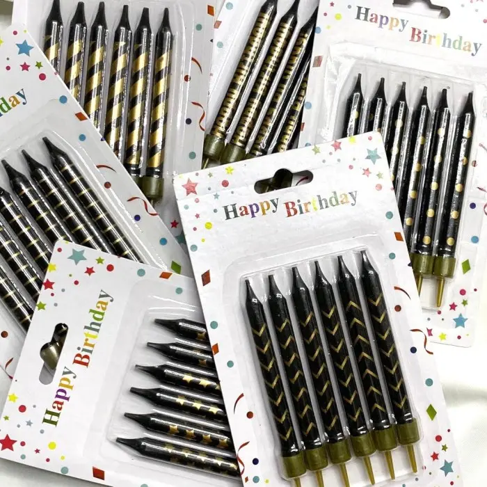 LILIN BLACK THEMED 6 PCS  AESTHETIC