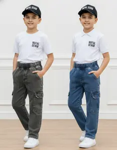 CELANA PANJANG ANAK CARGO PINGGANG FULL KARET USIA 1-8 TAHUN