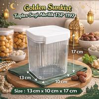 Gambar Golden Sunkist 1 PCS Toples Segi Food Grade – TSS 1198 / TST 1199 / TSP 1197 | Toples Kue Lebaran & Ramadhan Toples Jajan Snack Wadah Makanan Kering Tutup Rapat Kedap Udara - TSP 1197 dari Ratu dapur_NEW Kota Surabaya 2 Tokopedia
