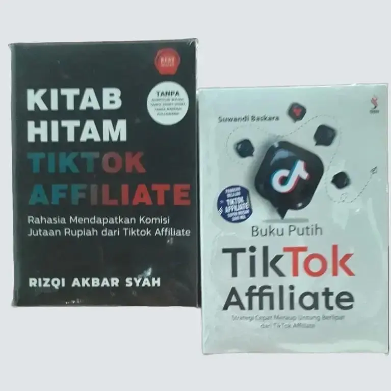 paket 2 buku kitab hitam tiktok dan buku putih tiktok affiliate