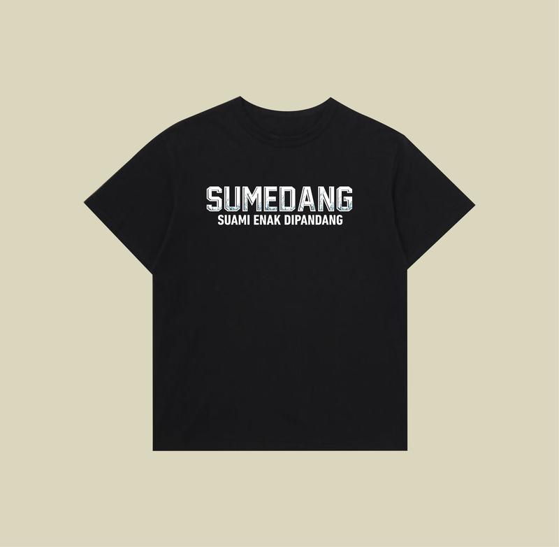 Product Introduction of Kaos kota Sumedang T-shirt  Plesetan Kota Sumedang bahan katun combed adem lembut nyaman dipakai Hitam 1