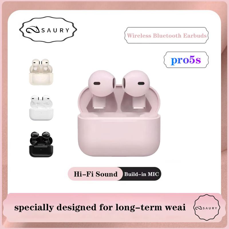 Tai nghe Bluetooth không dây TWS Pro5S Mic tích hợp Tai nghe nhét tai nghe Tương thích với iPhone và Android Inpods