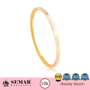 Cincin Emas Unisex Pria Wanita Violeta Korea Style Ring Gold 10K Semar Nusantara