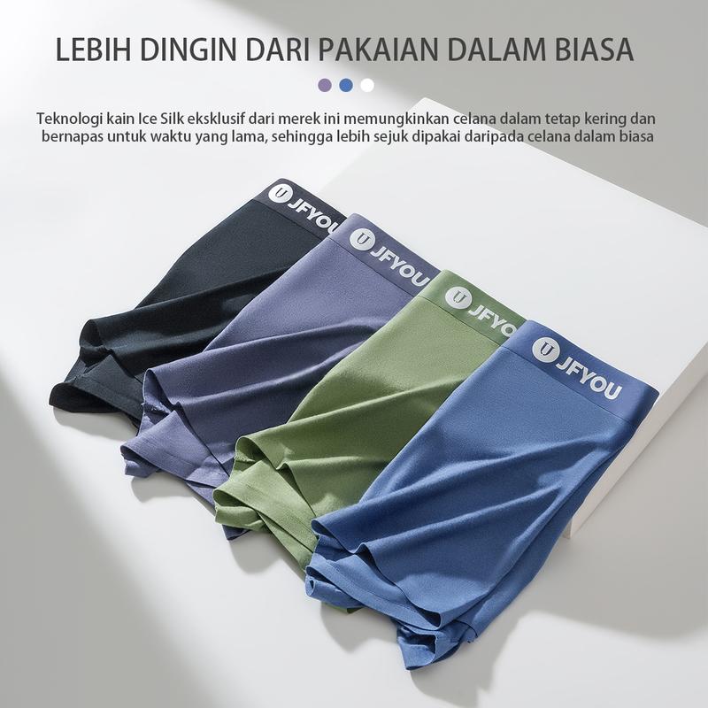 JFYOU Isi 1 PCS Munafie Boxer Pria Pakaian Dalam Pria Import Celana Dalam Fashion 3