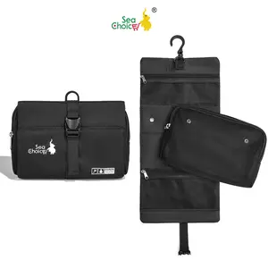 SEA CHOICE Tas Toilet Gantung Pria Wanita, Bahan Oxford, Kuat,Travel &Camping,Bisnis,Camping,Fitness