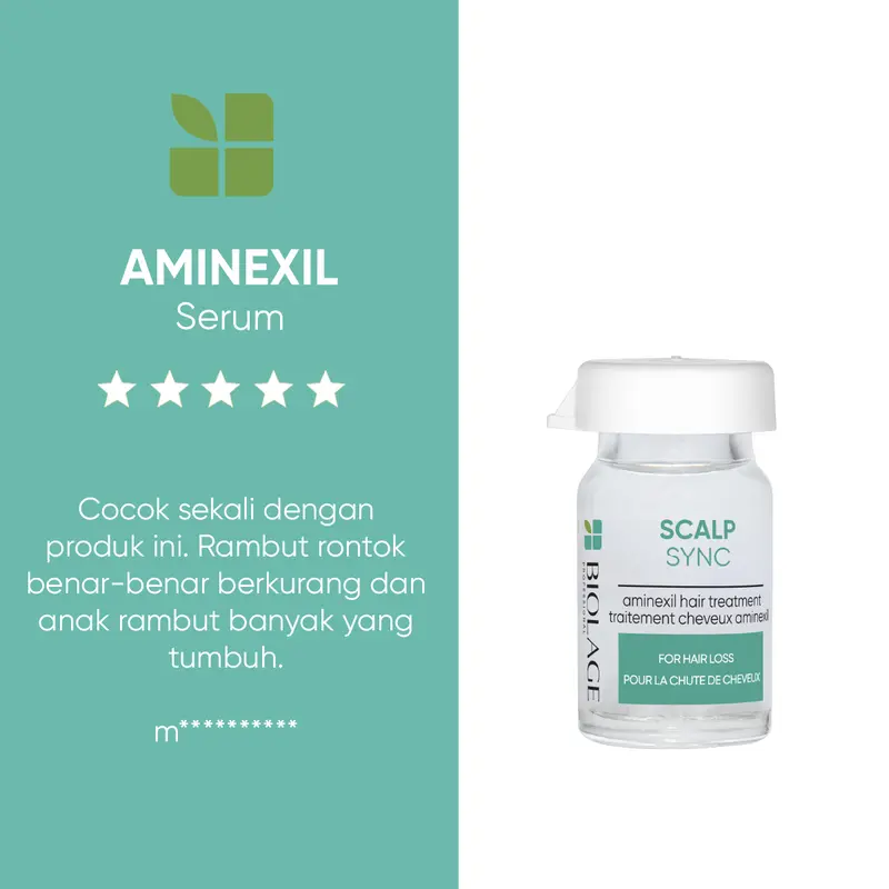 Biolage Scalpsync Aminexil 10 x 6ml - Serum Professional Perawatan Rambut Rontok 3