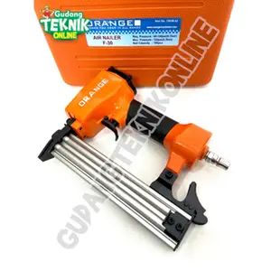 Mesin Paku Staples ANGIN F30 MOLLAR ORANGE KODENKI/ Air Nailer F 30 MOLLAR  Mesin Paku Lurus Tembak Udara Angin Stapler