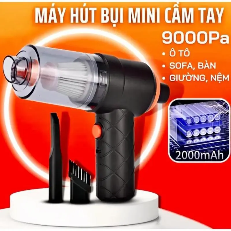 【COD/Bảo hành 1 năm】Máy hút bụi cầm tay mini không dây lực hút cực mạnh siêu tiện lợi đa chức năng - Làm Sạch