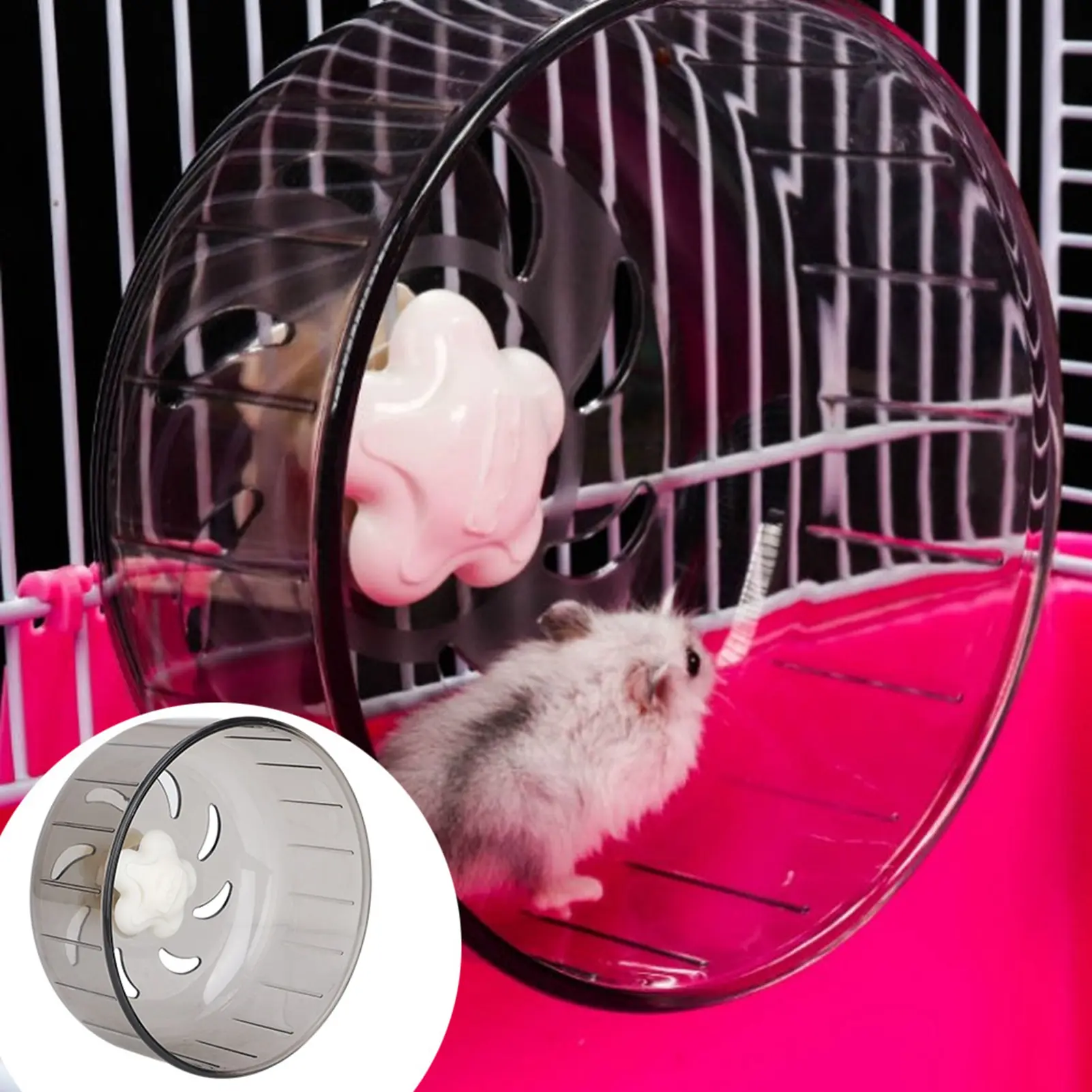 Small Pet Wheel 13cm Lovely Hamster Running Exercise Wheel Plastic Small Pet Rat Running Play Hamster Running Treadmill