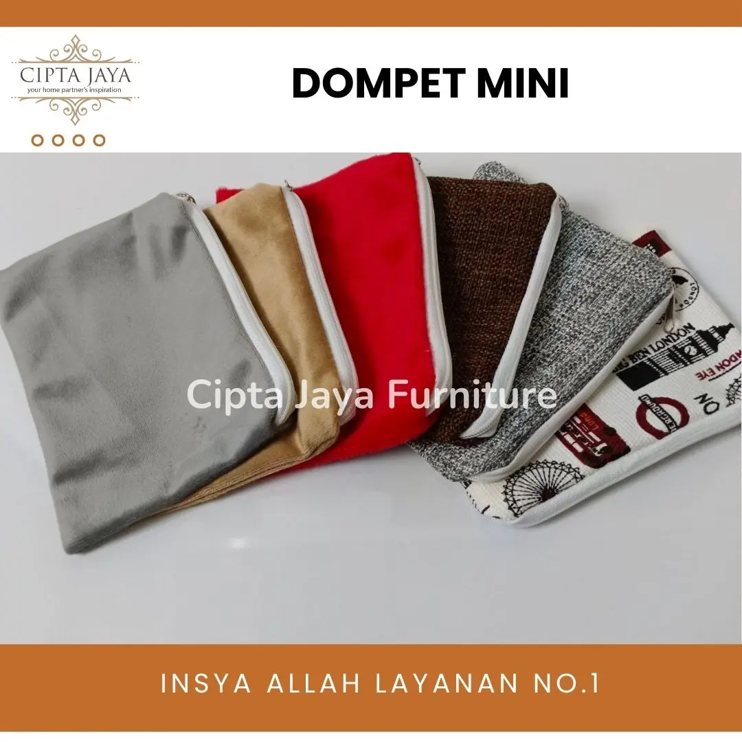 Cipta Jaya - Kantong Mini Serbaguna Makeup Uang Koin Belanja Cantik Lucu