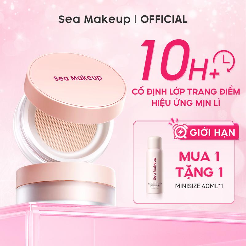 Phấn phủ Sea Makeup kiềm dầu mờ lỗ chân lông chống nước chống mồ hôi che phủ…