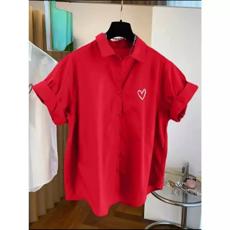 COD - Blouse Cotton - Atasan Kemeja Katun Wanita Casual 7