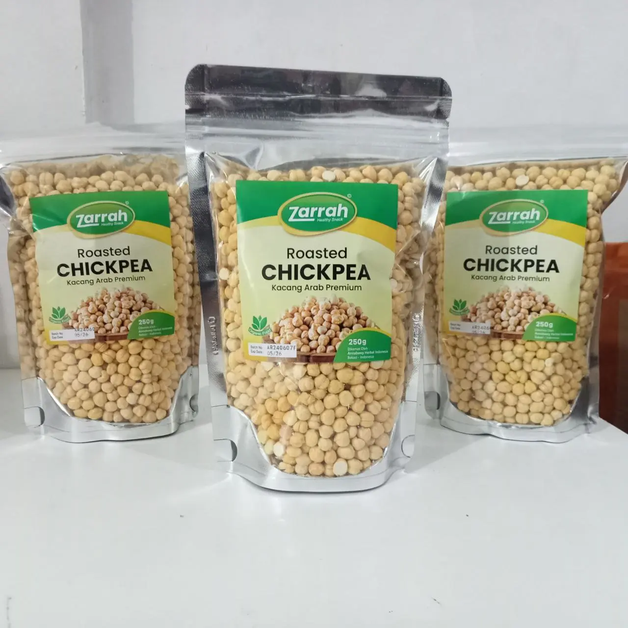 Kacang Arab Zarrah Chickpea Kualitas Premium Oleh Oleh Haji Dan Umroh Rasa Gurih 250gr