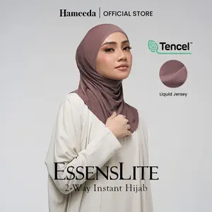 Hameeda - EssensLite 2-Way Instant Jersey & Tencel Hijab | Sporty & Tuck-In