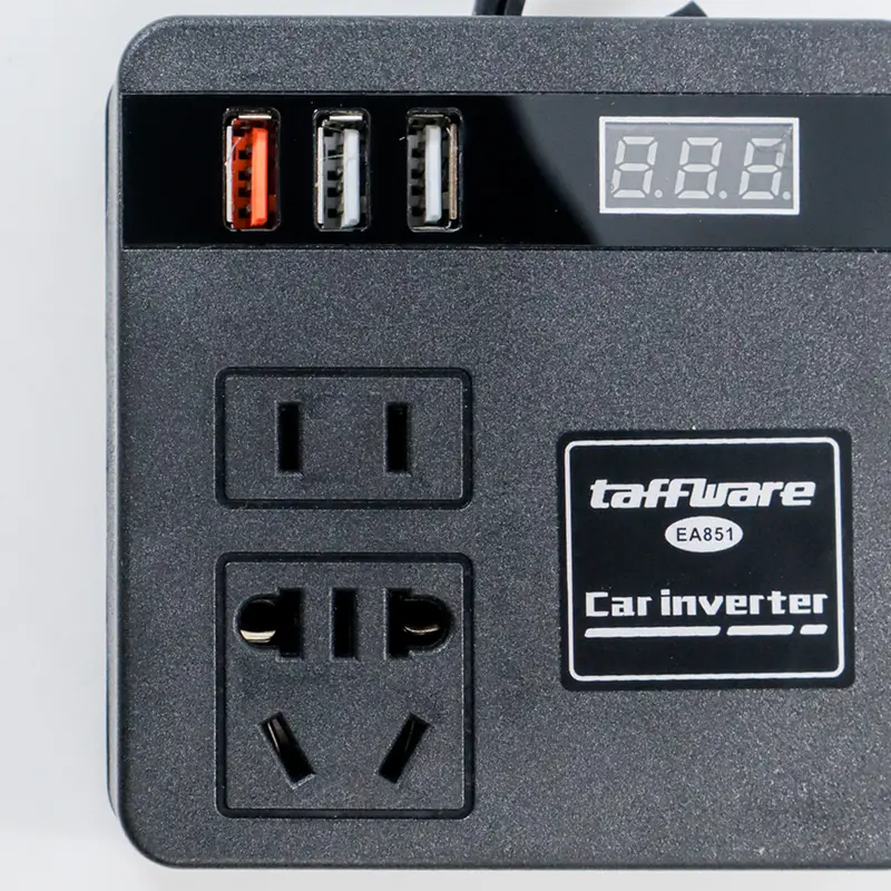 Inverter Charger Mobil 100W Watt 12/24V Colokan Universal 3 USB Converter Konverter Fast Charging Adaptor Car Power Cigarette Plug 3