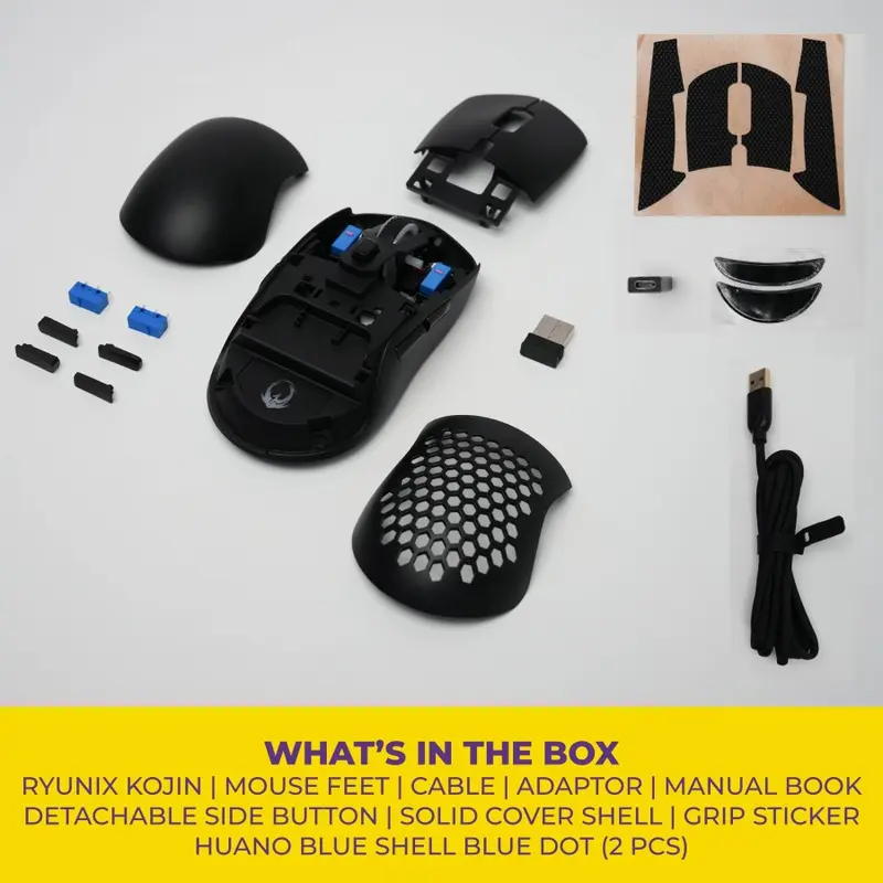 Sades Ryunix Kojin MX10 / MX-10 Triple Mode Wireless Gaming Mouse 5
