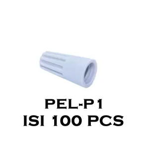 EELIC PEL-P1/P2/P3 ISI 100 PCS LASDOP PENYAMBUNG KABEL ADA PILIHAN TYPE P1 P2 P3 PUTAR CRIMP WIRE ELECTRICAL TERMINAL CONNECTOR WIRE CONNECTOR EASY TWIST ON RIBBED CAP BERKUALITAS TINGGI