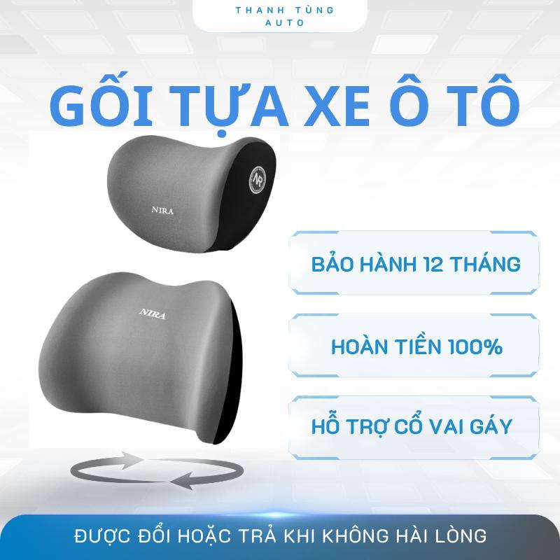 NIRA MẪU MỚI - GỐI TỰA XE Ô TÔ Bằng Cao Su Non Mềm Mại Cho Xe Hơi Ô Tô Đệm Vòng Cung 3D Hỗ Trợ Thoáng Khí 