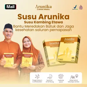 2 Box Arunika Susu Kambing Etawa Coklat Madu Bantu Meredakan Batuk & Melancarkan Masalah Sesak Nafas