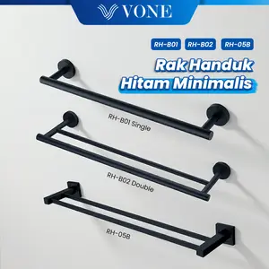 VONE Rak Handuk Gantungan Baju Rak Towel Bar Jemuran Kamar Mandi Stainless  ( VONE LITE )