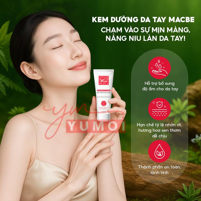 Product Introduction of Kem tay Macbe hỗ trợ dưỡng ẩm da tay mềm mịn và dưỡng móng cải thiện chắc khỏe 0