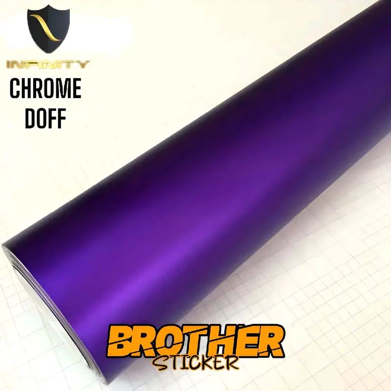 stiker skotlet ungu violet chrome mirror sticker ungu candy glossy metalik Motorcycle 6